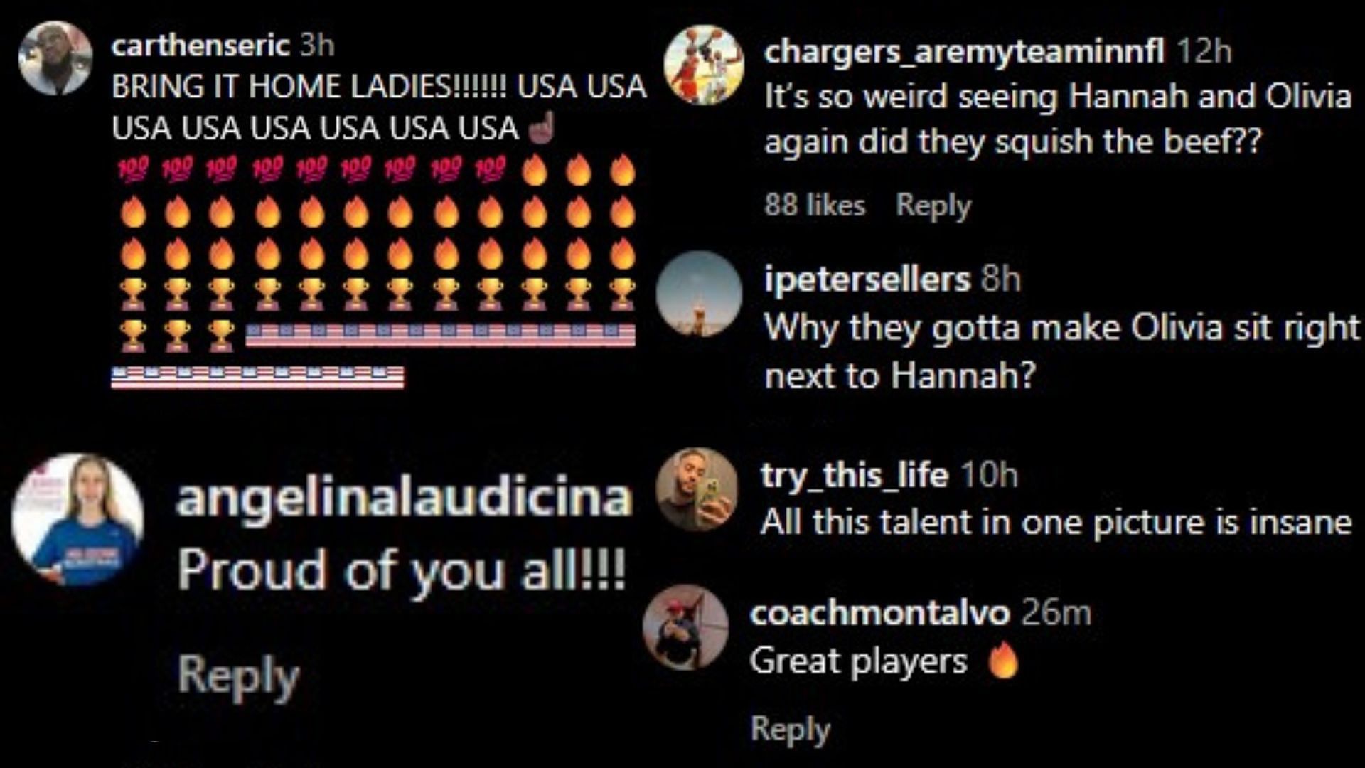 Images via the comments of the Instagram post.